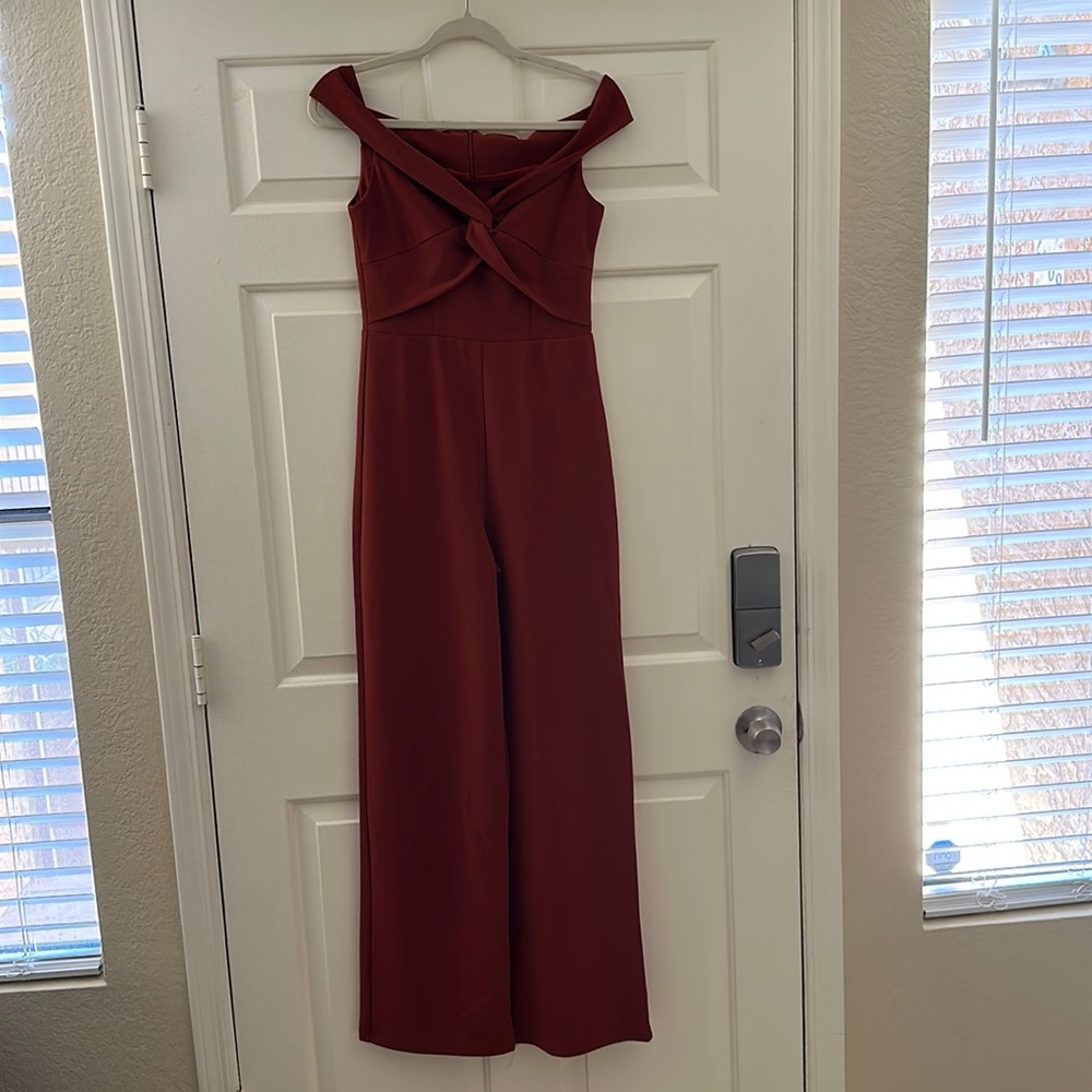 Sugar Lips Burnt Orange Jumpsuit Size Small